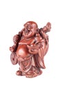 Feng Shui Budai Buddha Statuette, Pu-Tai or Happy Laughing Hotei for Money and Wealth Royalty Free Stock Photo