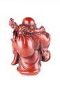 Feng Shui Budai Buddha Statuette, Pu-Tai or Happy Laughing Hotei for Money and Wealth Royalty Free Stock Photo