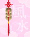 Feng Shui lucky coins Royalty Free Stock Photo