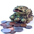 Feng Shui money frog Royalty Free Stock Photo