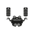 Feng Shui talisman. Money Frog. Vector illustration. Royalty Free Stock Photo