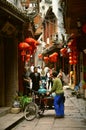Fenghuang, China - May 15, 2017: People walking around street in the Phoenix Fenghuang City