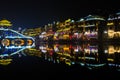 Fenghuang (Phoenix) the ancient town at night time