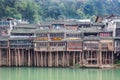 Traditional stilt houses on the Tuojiang River, Fenghuang, China