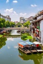 Fengjing Ancient Town, old town in Shanghai, China Royalty Free Stock Photo