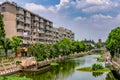 Fengjing Ancient Town, old town in Shanghai, China Royalty Free Stock Photo