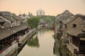 Fengjing Town Shanghai Sunset Royalty Free Stock Photo