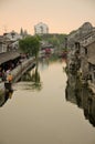 Fengjing Town at sunset Royalty Free Stock Photo