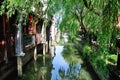 Fengjing Town shanghai china water canal Royalty Free Stock Photo