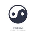 fengshui icon on white background. Simple element illustration from Nature concept