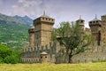 Fenis Castle in Aosta Valley Royalty Free Stock Photo