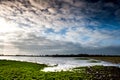 Fenland flooding and sky