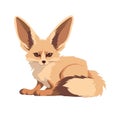 fennec fox icon isolated