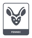 fennec icon in trendy design style. fennec icon isolated on white background. fennec vector icon simple and modern flat symbol for