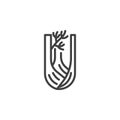 Fennel bulb line icon