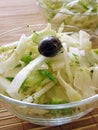 Fennel salad with olive oil