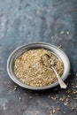 Fennel seeds on dark background Royalty Free Stock Photo