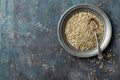 Fennel seeds on dark background Royalty Free Stock Photo