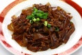 Fenpi, green bean sheet jelly noodles with minced pork meat