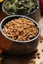 Fenugreek seeds Royalty Free Stock Photo