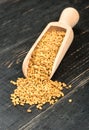 Seeds fenugreek in scoop