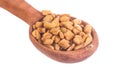 Fenugreek Seeds in wooden spoon Royalty Free Stock Photo