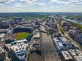 Boston Back Bay aerial view, MA, USA Royalty Free Stock Photo