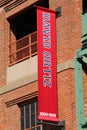 FENWAY PARK, Boston, Ma,David Ortiz banner Royalty Free Stock Photo