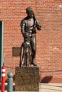 FENWAY PARK, Boston, Ma, JIMMY FUND statue baseball legend statues landsdown st Royalty Free Stock Photo