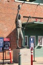 FENWAY PARK, Boston, Ma, YAZ baseball legend statues landsdown st Royalty Free Stock Photo