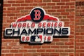 FENWAY PARK, BOSTON MA, WORLD SERIES CHAMPIONSHIP 1918  BABE RUTH Royalty Free Stock Photo