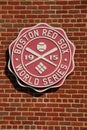 FENWAY PARK, BOSTON MA, WORLD SERIES CHAMPIONSHIP 1918  BABE RUTH Royalty Free Stock Photo