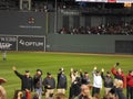 Fenway Park, national anthem  national guard, play ball Royalty Free Stock Photo