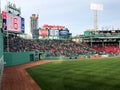 Fenway Park Outfield Wall, Boston, MA Royalty Free Stock Photo