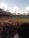 Fenway park play ball  boston red sox 2015 GRANDSTAND SEATS Royalty Free Stock Photo