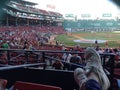 Fenway Park, put your feet up and watch the game Royalty Free Stock Photo