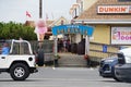 Fenwick Island, Delaware, U.S.A - July 8, 2023 - The entrance of the Fenwick Boardwalk