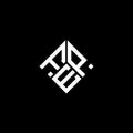 FEP letter logo design on black background. FEP creative initials letter logo concept. FEP letter design Royalty Free Stock Photo