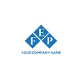 FEP letter logo design on BLACK background. FEP creative initials letter logo concept. FEP letter design Royalty Free Stock Photo