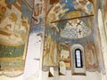 Ferapontovo, Vologda region, Russia, February, 23, 2020. Ferapontov monastery. Frescoes of Dionysius in the Cathedral of the Nati