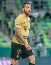 Ferencvaros defender Endre Botka in action during Hungarian OTP Bank Liga Gameweek 31 match Ferencvaros vs Zalaegerszegi 5-3