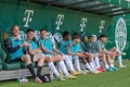 Ferencvaros substitutes on the bench before Hungarian OTP Bank League Gameweek 32 match Ferencvaros vs Debrecen (1-3