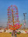 feriwala (toy vendor) in religious fete at allahabad Royalty Free Stock Photo