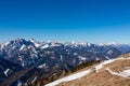 Ferlacher Horn - Scenic view on snow capped mountain peaks of Karawanks, Julian and Kamnik Savinja Alps