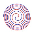 Fermat's spiral or parabolic spiral is a plane curve named after template for your design Royalty Free Stock Photo