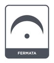 fermata icon in trendy design style. fermata icon isolated on white background. fermata vector icon simple and modern flat symbol