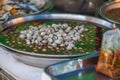 Ferment cockle on street food of Yaowarat, Thailand