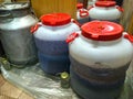 Fermentation of berry wine in jars at home