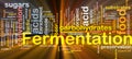 Fermentation process background concept glowing