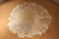 Fermentation process with foamy yeast in brewery vat Royalty Free Stock Photo